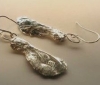 La Jewellery 'Sycamore Road' Recycled Silver Drop Earrings