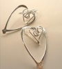 La Jewellery Recycled Silver 'Hart to Hart' Earrings