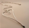 La Jewellery 'Treasure Your Love' Recycled Silver Necklace