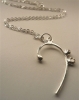 La Jewellery Recycled Silver 'Clef' Necklace