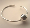 La Jewellery Recycled Silver 'Planet' Bangle