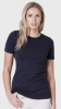 The White T-Shirt Co 'Short Sleeve Organic Cotton Round Neck' T-Shirt with Relaxed Fit (Womens - Navy)