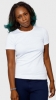 The White T-Shirt Co 'Short Sleeve Organic Cotton Round Neck' T-Shirt with Relaxed Fit (Womens - White)