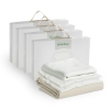 Organic Cotton Moses Basket Bedding Set to fit 30cm x 65cm (Eco White)